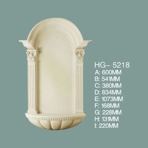 China HG-5218 Primed Polyurethane Surface Mount Wall Niche on sale