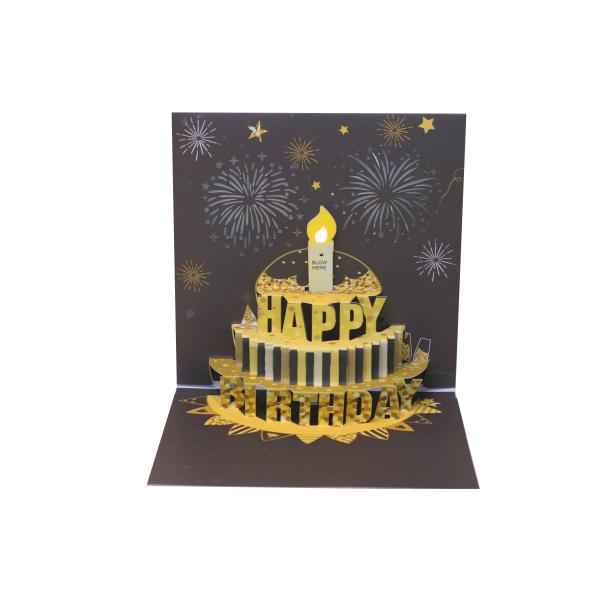 Quality Foldable Pop Up Greeting Card With Blank Message Space Recyclable And Customizable Design wholesale