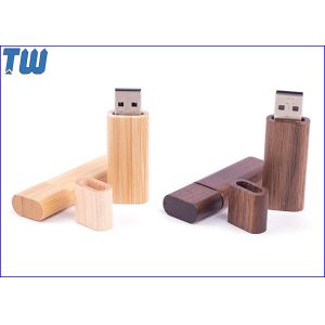 China Natural Wooden 16GB USB Disk Drive Long Stick Smooth Finished on sale