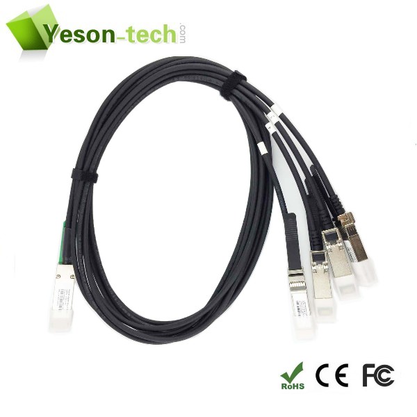 Quality 40G QSFP to 4 x SFP+ DAC Cable wholesale