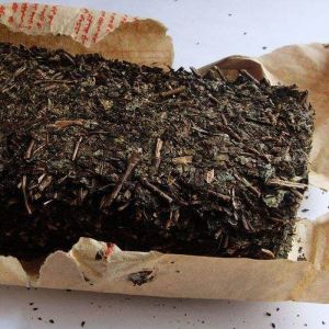 Cheap Daily Drinking Anhua Dark Compressed Tea Brick Anti Oxidation Good Endnote Taste for sale