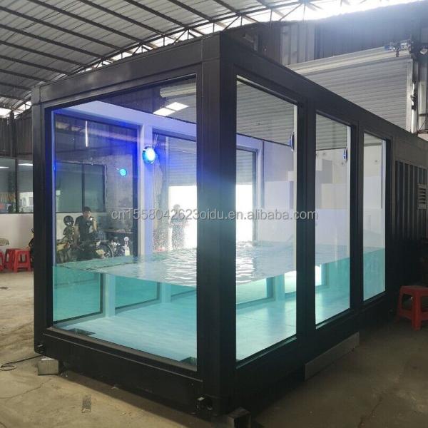 Luxary Custom Made Movable Prefab Modular Container Swimming Pool for Garden and