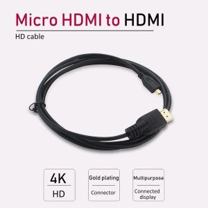 1.5m Micro HDMI To HDMI Cable 4K OEM MALE MALE For Raspberry Pi 4