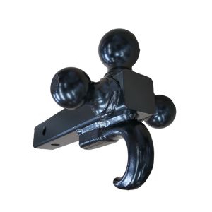 Cheap Black TRI Ball Mount With Hook Welded Steel Hitch Balls for sale