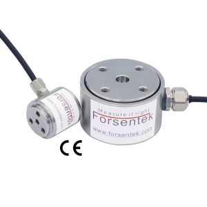 Flange Type Load Cell 100kg Thrust Force Transducer 1kN Compression Force