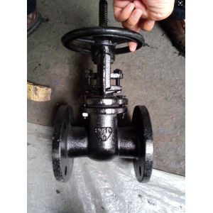 Py10 rising stem GOST cast iron gate valve