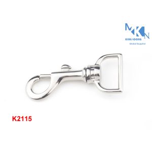 Zinc Alloy Bag Snap Hook O Ring Dog Hook Nickle Color For Purse 20mm Inner Size