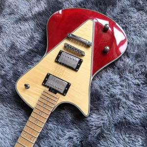 Custom Grand Musicman Left-Handed Version Style Electric Guitar in Red