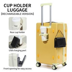 2 pieces set Front-Open Pocket versatile travel luggage Laptop Trolley Carry-On