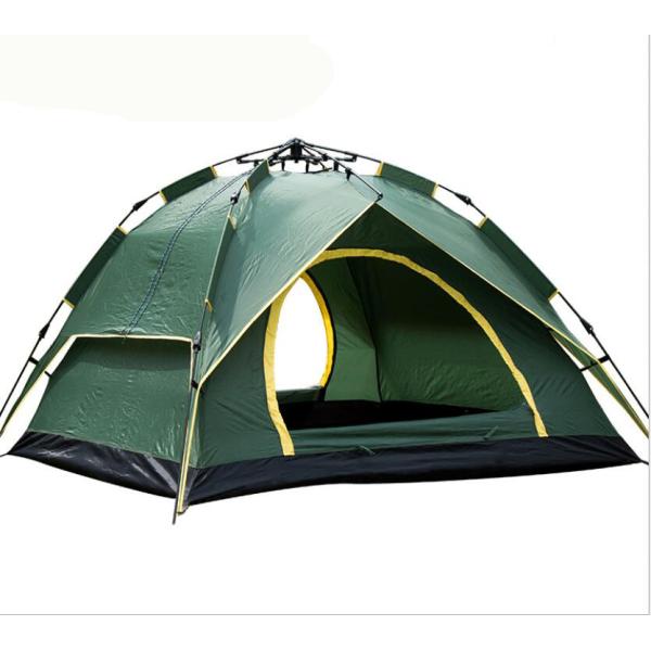 Automatic Waterproof 3-4 Person Camping Tent Double layer Family Hiking Upgrade Version(HT6034)
