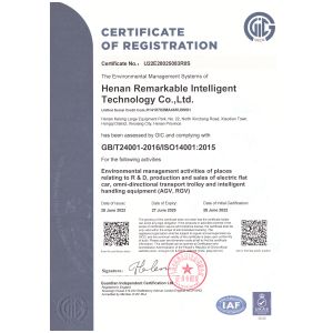Henan Remarkable Intelligent Technology Co., Ltd Certifications