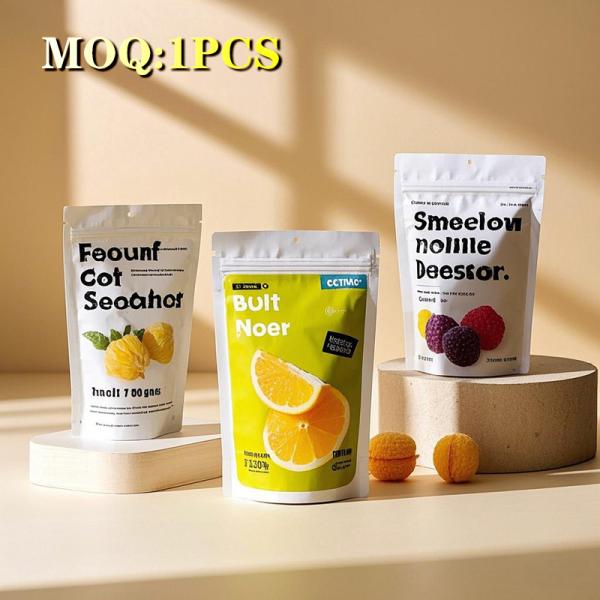 Quality Customized Matte Aluminum Foil Stand-Up Pouch For Snacks Tea Chocolate And Coffee Packaging With Free-Shaped Design wholesale