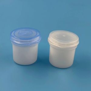 Cylindrical 12ml PP Plastic Jars With Aluminium Lid for Custom PP Candy Pill