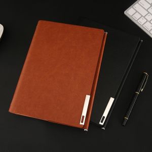 Customized A5 Business Notebook with Portable Loose-leaf Design and Leather