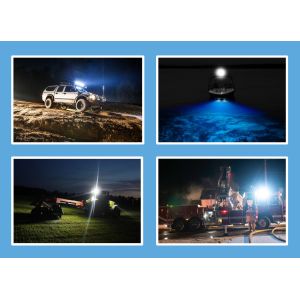 2PCS EMC Off Road LED Work Flood Lights 54W R10 For ATV SUV UTV