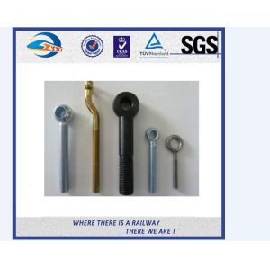 Grade 8.8 / 10.9 Railway Bolt Double Thread Bolt And Nut UIC864-2