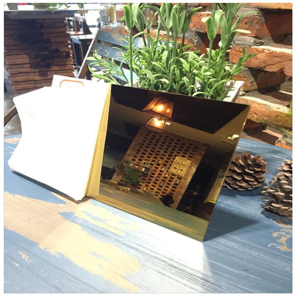 Prime Quality Decorative Stainless Steel 304 Mirror Plate Golden Color In Foshan Mirror Metals