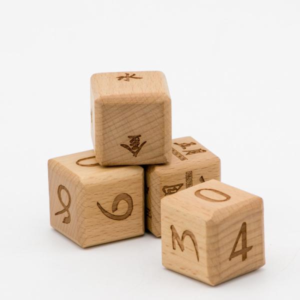 Quality Laser Pattern Wooden Number Sorting Board Baby Cube  Alphabet Blocks Toy wholesale