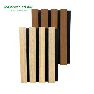 26kg/pcs Weight Sound Absorption Acoustic Panel with Custom Walnut Wood Slat