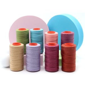 110g round waxed thread for leather DIY 100 colors 1.0mm sewing hand stitching