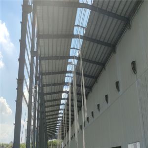 Cheap Q235 Prefab Steel Building With EPS Sandwich Panel for sale