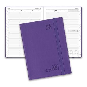 8.5'' x 6.5'' Weekly Planner Jul. 2023 - Jun. 2023 Purple With Customization Options
