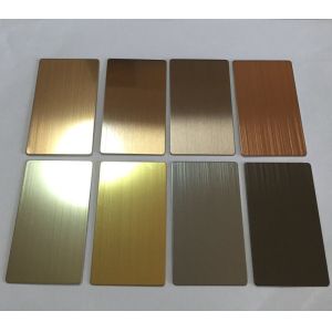 Cheap Supply Stainless Steel Architectural Finish Sheets Like Mirror No.8/Brush No.4 / Ti Gold And Etched for sale