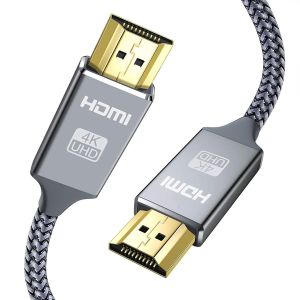 6.6 Ft 4K UHD HDMI Cables High Speed 18Gbps Ethernet 28AWG Braided HDMI Cord