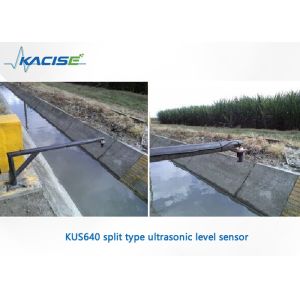 KUS640 ultrasonic level sensor with display for continuous liquids and solids