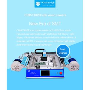 CHM-T48VB Built In Vaccum Pump Desktop SMT Mounter Machine With Linux System