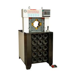 Super Thickness 3 Inch With 15 Dies 6-76mm Black Color AC Hose Crimping Machine