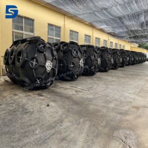 China Custom Design Sling Type Air-filled Rubber Fenders with Design Pressure 0.05-0.08MPa on sale