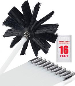 Cheap 16 Feet Chimney Cleaning Brush 0.6KG For Dryer Vent Cleaning for sale
