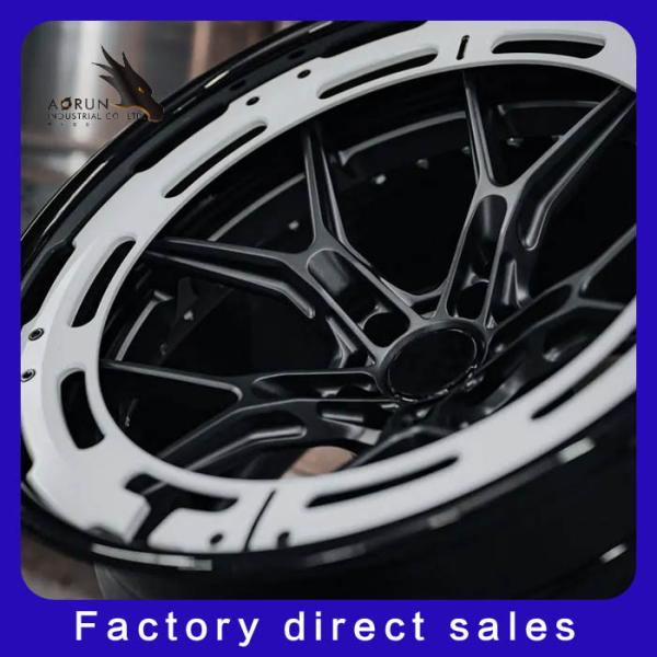 Quality Customized 2 Piece Super Deep Concave Brushed Bronze Polished Lip Forged Wheels wholesale