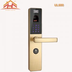 China Anti Theft Outdoor Biometric Fingerprint Door Lock With Remote Control Touch Screen on sale