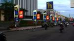 Outdoor Gas Station Advertising Pillar Led Petrol Display Screen Totem Pole
