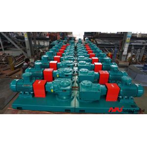 Explosion Proof Drilling Mud Agitator Helical Bevel Gearing Canted Impellers