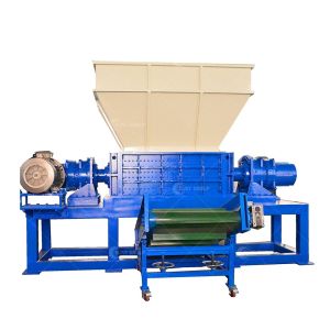 Crush Function Professional PLC Controlled Double Shaft Shredder for Industrial