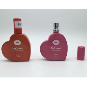 Vintage Glass Perfume Bottles 25ml 30ml 50ml My Heart Shape Colored Glass Spray