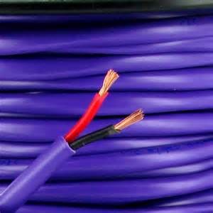 2 Core 18AWG Professional Audio Speaker Cable With 7 × 26 Stranded OFC Conductor