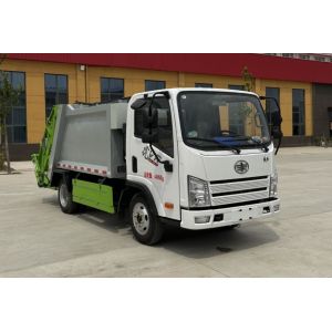 Middle Size Compression Rabish Carrier Rear Loader Compressed Garbage Truck