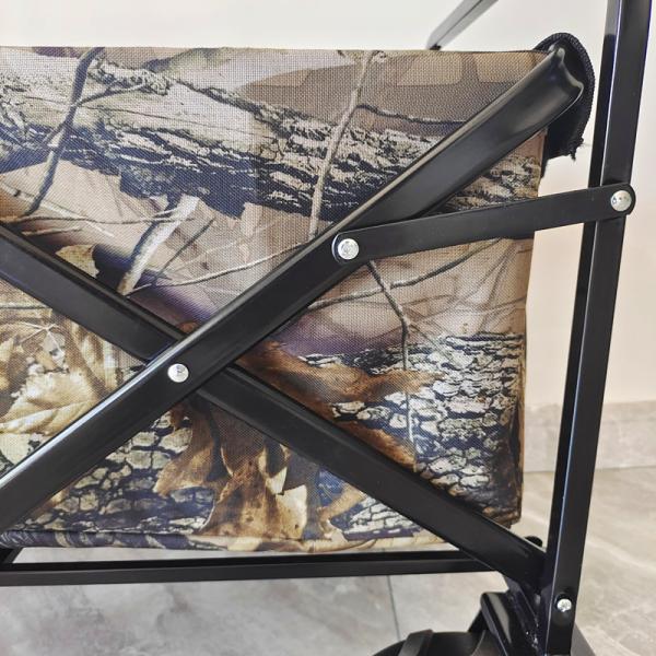 Heavy Duty Foldable Garden Cart 160LB Load 4 Wheels Camping Beach Trolley