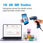 Handheld Portable Wired Wireless 1D Bar Code Reader 2D QR Barcode Scanner For