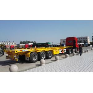 13T Per Axle Container Skeleton Heavy Duty Semi Trailers With Led Light