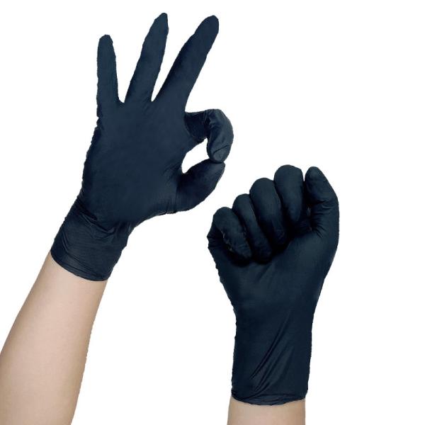 Quality MSDS Sterile Nitrile Exam Gloves / 6 Mil Black Nitrile Gloves wholesale