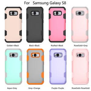 high quality silicon pc 2 in 1 shockproof cell phone case cover for samsung