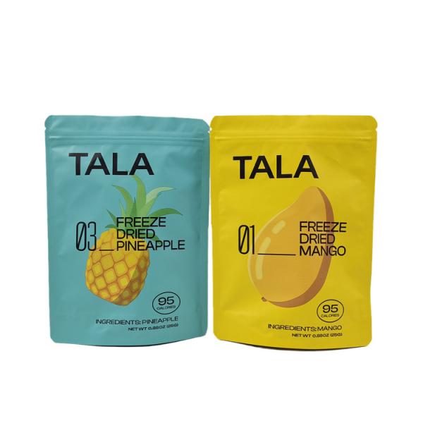 Quality Custom Printed Plastic Stand Up Snack Mango Pineapple Dried Fruit Resealable Mylar Bags wholesale