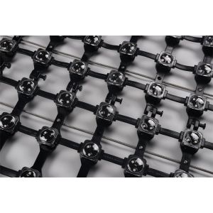 High qualityOutdoor LED Mesh Full Color P50 DC12V 25MM RGB LED Mesh Screen