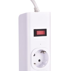5 outlet CE GS Tested Power Strip 1.5m Cord with Switch, 2USB, Surge Protector