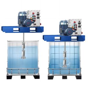 IBC Ton Barrel Electric Mixing Machine Adjustable Speed IBC Mixer Agitator For